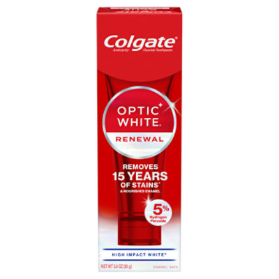Colgate Optic White High Impact White Renewal Anticavity Fluoride Toothpaste, 3.0 oz