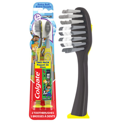 Colgate Minecraft Extra Soft Toothbrushes, 5+ Years, 2 count