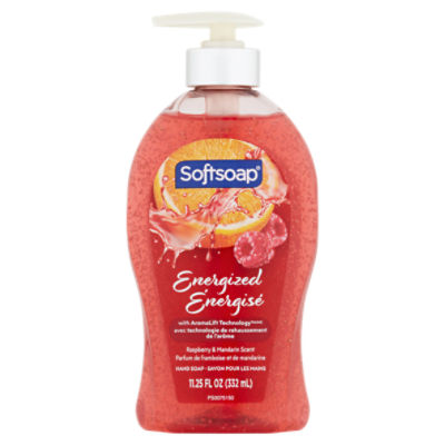 Softsoap Energized Raspberry & Mandarin Scent Hand Soap, 11.25 fl oz