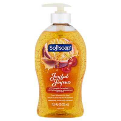 Softsoap Joyfull Joyeux Cherry & Passion Fruit Scent Hand Soap, 11.25 fl oz