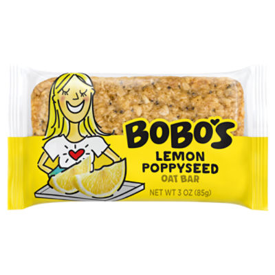 Bobo's Lemon Poppyseed Oat Bar, 3 oz