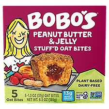 Bobo's Peanut Butter & Jelly Stuff'd Oat Bites, 1.3 oz, 5 count