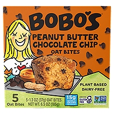Bobo's Peanut Butter Chocolate Chip Oat Bites, 1.3 oz, 5 count