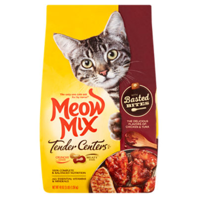 Meow Mix Tender Centers Chicken & Tuna with Basted Bites Cat Food, 48 ...