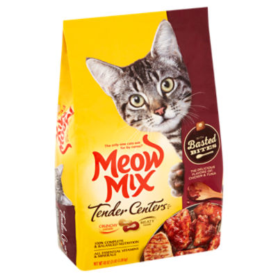 Meow Mix Tender Centers Chicken Tuna with Basted Bites Cat Food