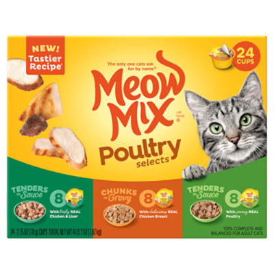 Meow Mix Cat Food, Poultry, Variety Pack