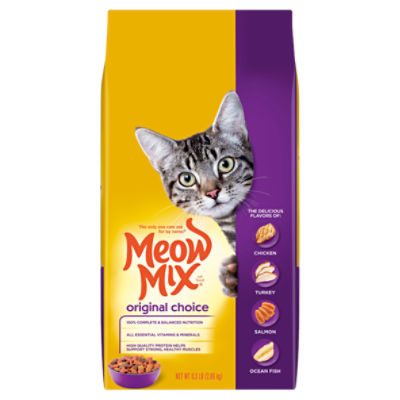 Meow Mix Original Choice Cat Food, 6.3 lb, 6.3 Pound