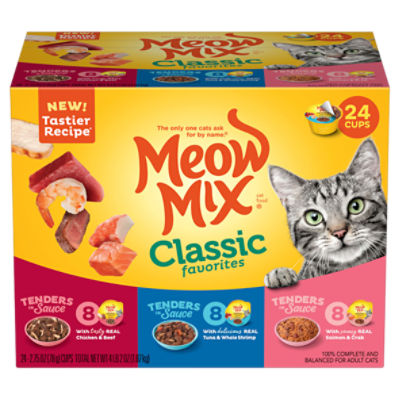 Meow Mix Classic Favorites Cat Food 2.75 oz 24 count ShopRite