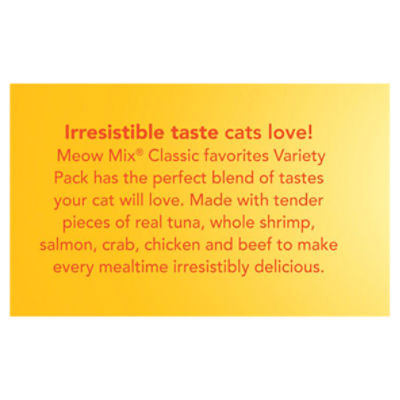 Meow Mix Cat Food, Tenders in Sauce, with Real Tuna & Whole Shrimp