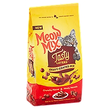 Meow Mix Cat Food Gravy Mix Crunchy Pieces & Meaty Morsels, 3 Each