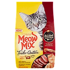 Meow Mix Tender Centers Beef & Salmon with Basted Bites Cat Food, 48 oz, 48 Ounce