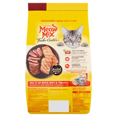 Meow Mix Cat Food, with Basted Bites, Chicken & Tuna