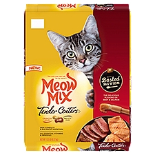 Meow Mix Tender Centers Beef & Salmon with Basted Bites Cat Food, 13.5 lb