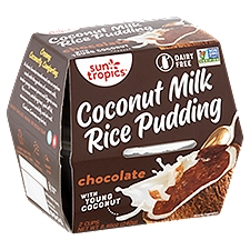 Sun Tropics Chocolate Coconut Milk, Rice Pudding, 2 Each