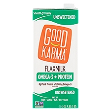 Good Karma Unsweetened Omega-3 + Protein Flaxmilk, 32 fl oz