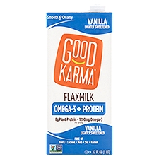Good Karma Omega-3 + Protein Vanilla Lightly Sweetened Flaxmilk, 32 fl oz