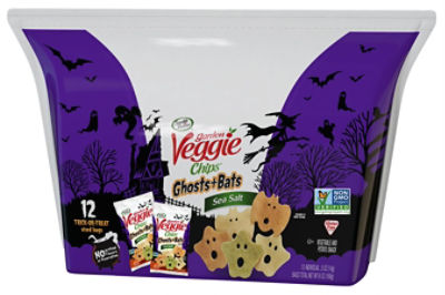 Sensible Portions Ghosts and Bats Veggie Chips, 6 oz