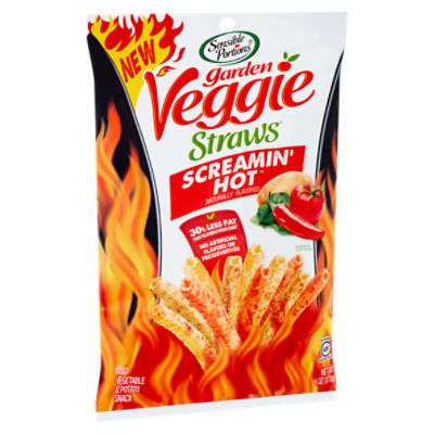 Sensible Portions Garden Veggie Straws Screamin Hot Vegetable