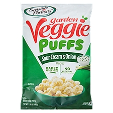 Sensible Portions Sour Cream & Onion Flavored Corn Puffs, 3.75 oz