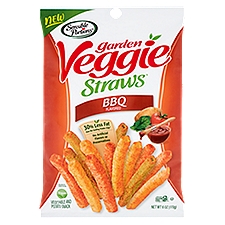 Sensible Portions Garden Veggie Straws BBQ Flavored Vegetable and Potato Snack, 6 oz