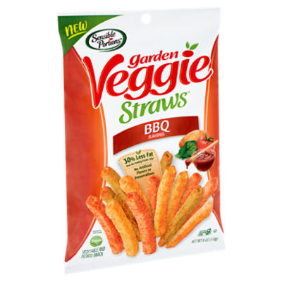 Sensible Portions Garden Veggie Straws BBQ Flavored Vegetable and ...