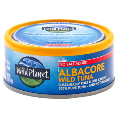 Wild Planet No Salt Added Albacore Wild Tuna, 5 oz