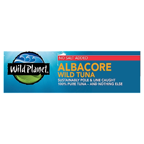 Wild Planet No Salt Added Albacore Wild Tuna, 5 oz - The Fresh Grocer