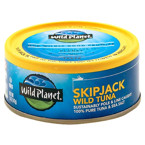 Wild Planet Skipjack Wild Tuna, 5 oz
Dolphin Safe®