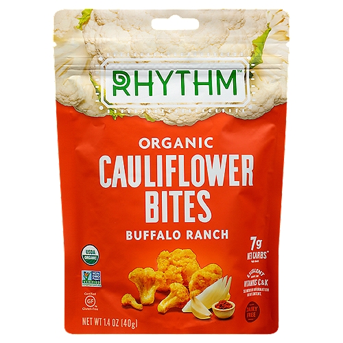 Rhythm Organic Buffalo Ranch Cauliflower Bites, 1.4 oz
