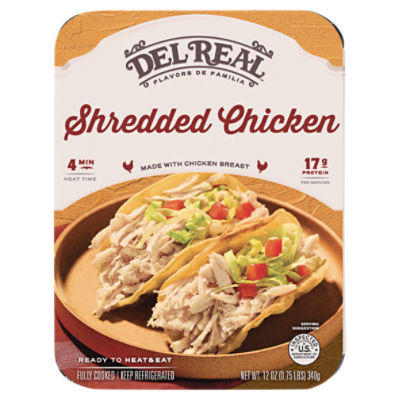 Del Real Shredded Chicken, 12 oz