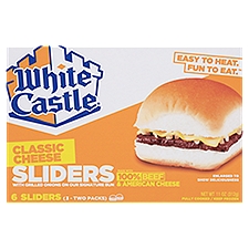 White Castle Classic Cheese Sliders, 6 count, 11 oz