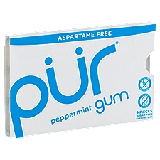 Pür Peppermint Sugar-Free, Chewing Gum, 9 Each