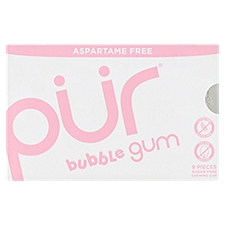 Pür Bubble Gum Sugar-Free, Chewing Gum, 0.44 Each