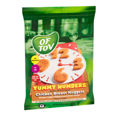 Of Tov Yummy Numbers Chicken Breast Nuggets, 32 oz