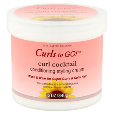 Jane Carter Solution Curls to Go! Curl Cocktail Conditioning Styling Cream, 12 oz