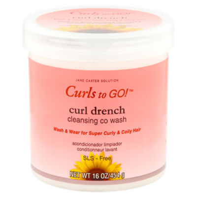 Jane Carter Solution Curls to Go! Curl Drench Cleansing Co Wash, 16 oz