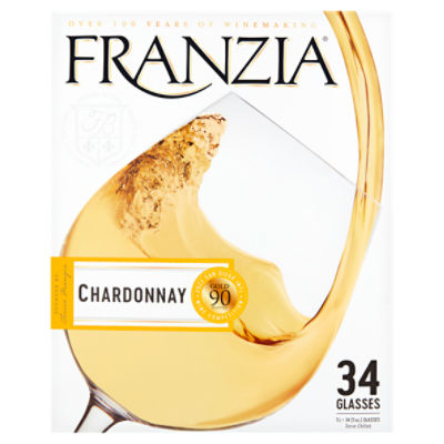 Franzia Chardonnay, 5 oz, 34 count, 169 Fluid ounce