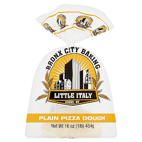 Bronx City Baking Plain Pizza Dough, 16 oz