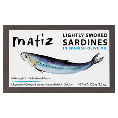 Matiz Lightly Smoked Sardines in Spanish Olive Oil, 4.2 oz