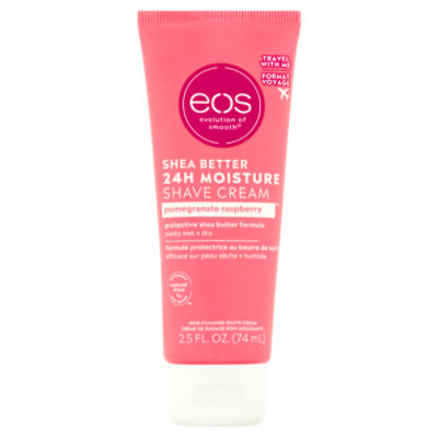 EOS Pomegranate Raspberry Non-Foaming Shave Cream, 2.5 fl oz, 2.5 Fluid ounce