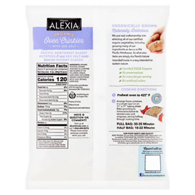 Organic – Oven Crinkles w/ Sea Salt, Alexia Foods