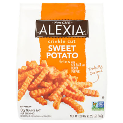Alexia Crinkle Cut Sweet Potato Fries with Sea Salt and Black Pepper, 20 oz
