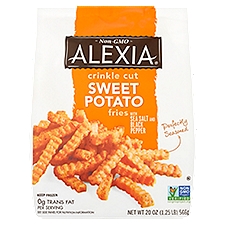 Alexia Crinkle Cut Sweet Potato Fries with Sea Salt and Black Pepper, 20 oz, 20 Ounce