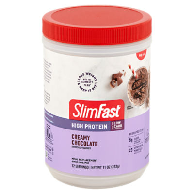 SlimFast Creamy Chocolate Meal Replacement Smoothie Mix, 11 oz ShopRite