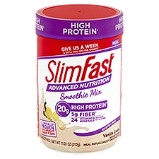 SlimFast Advanced Nutrition Vanilla Cream Meal Replacement Smoothie Mix, 12 count, 11.01 oz