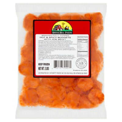 Sugar Hill Farms Breaded Hot & Spicy Nuggets with Rib Meat, 2 lbs