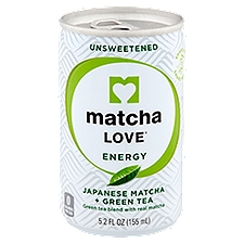 Matcha Love Energy Unsweetened Japanese Matcha + Green Tea, 5.2 fl oz