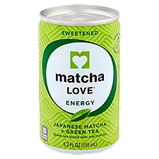 Matcha Love Energy Sweetened Japanese Matcha + Green Tea, 5.2 fl oz