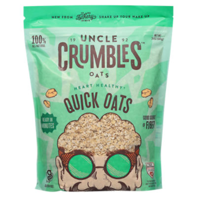 Uncle Crumbles Quick Oats, 24 oz