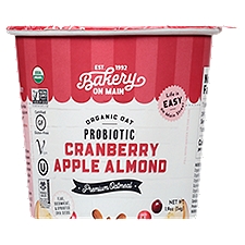 Bakery On Main Organic Probiotic Cranberry Apple Almond Oatmeal Cup